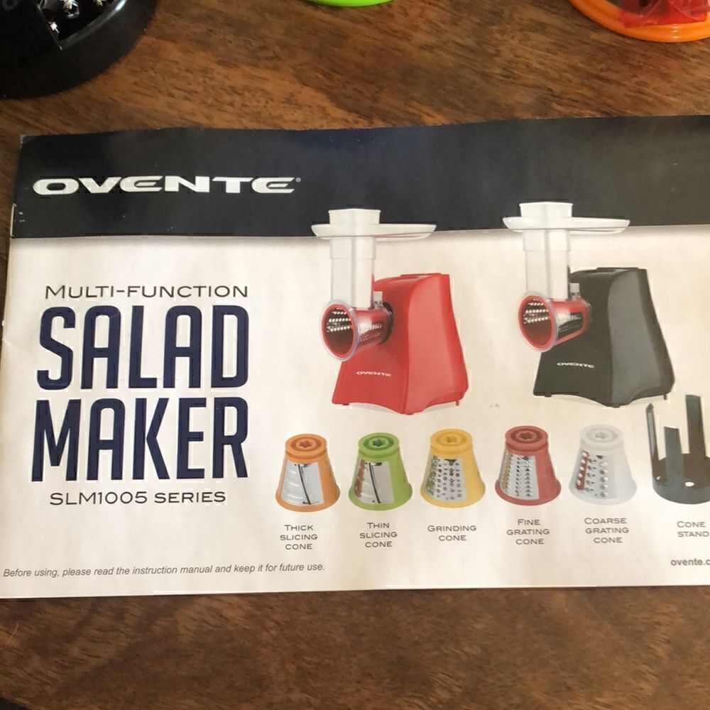 COPY 6- Ovente Professional Multi-Function Salad Maker Electric Slicer/Shredder - Picture 4 of 10